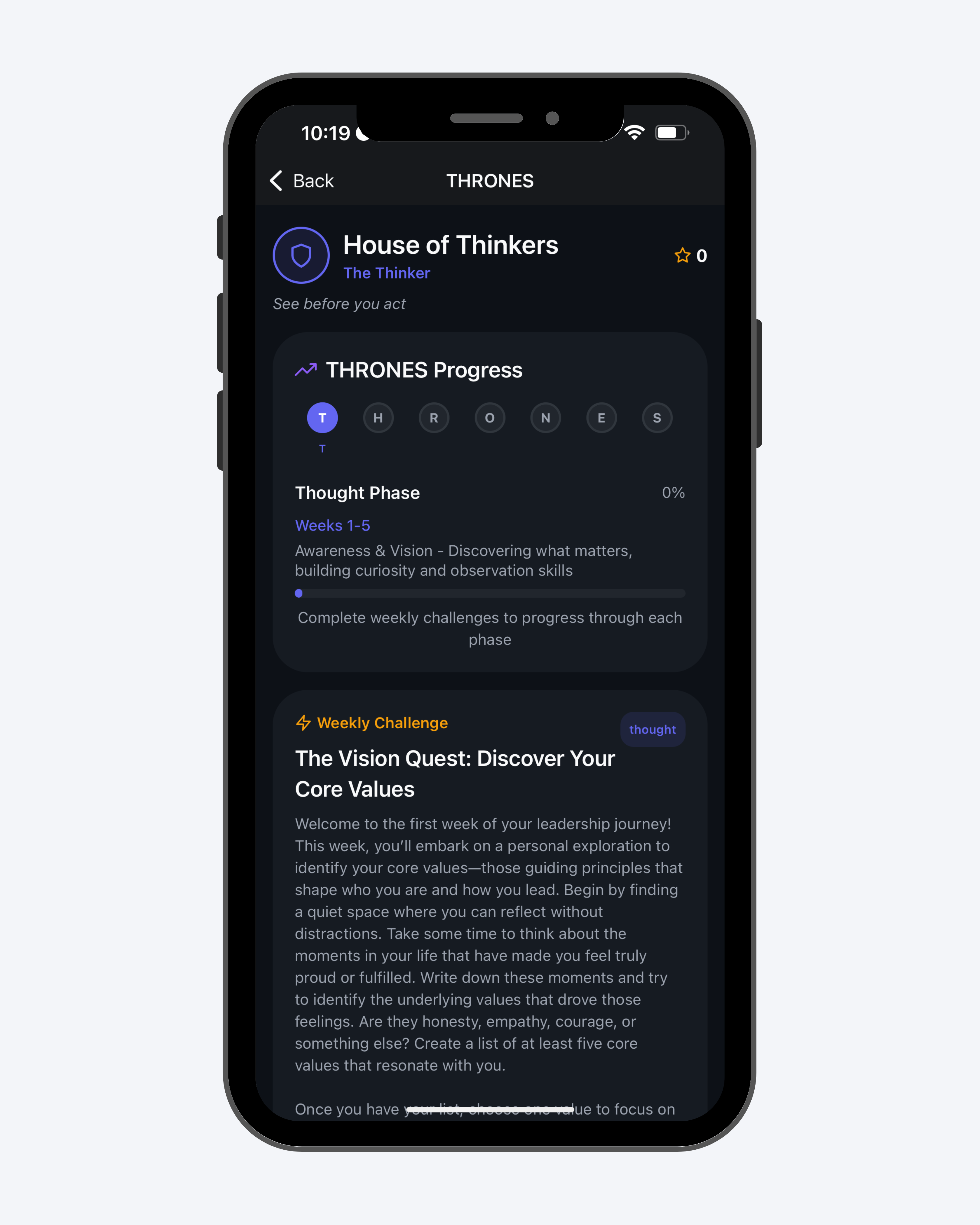 THRONES™ Leadership Track